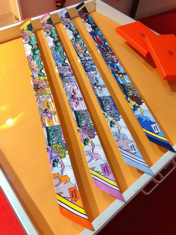 Hermes silk ribbon 5X86cm E080314